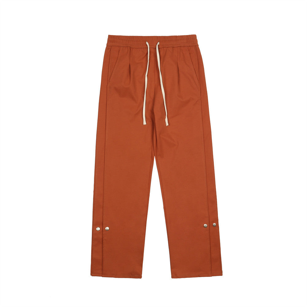 Calças Soltas com Cintura Elástica e Detalhes em Patchwork no Estilo Street Trend - O Retalho