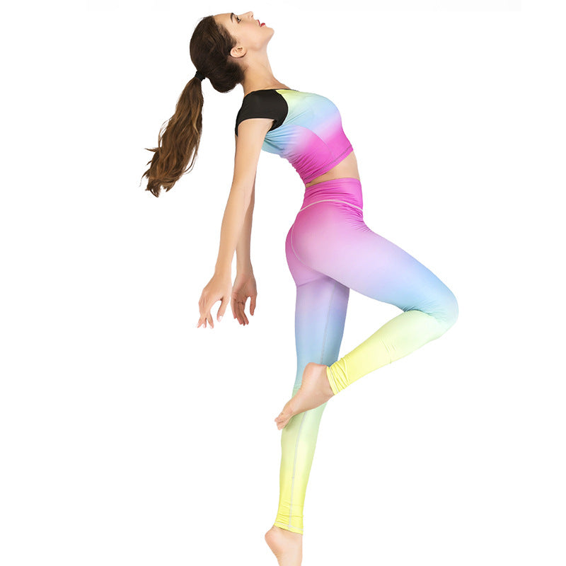 Conjunto de Roupas de Yoga Estampado - Estilo e Elegância para Seu Treino - O Retalho