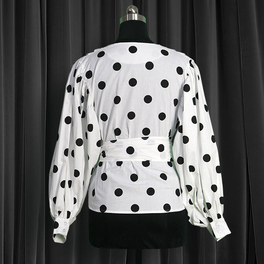 Women Shirts Floral Black Office Quatily Clothes Collar Neck - O Retalho