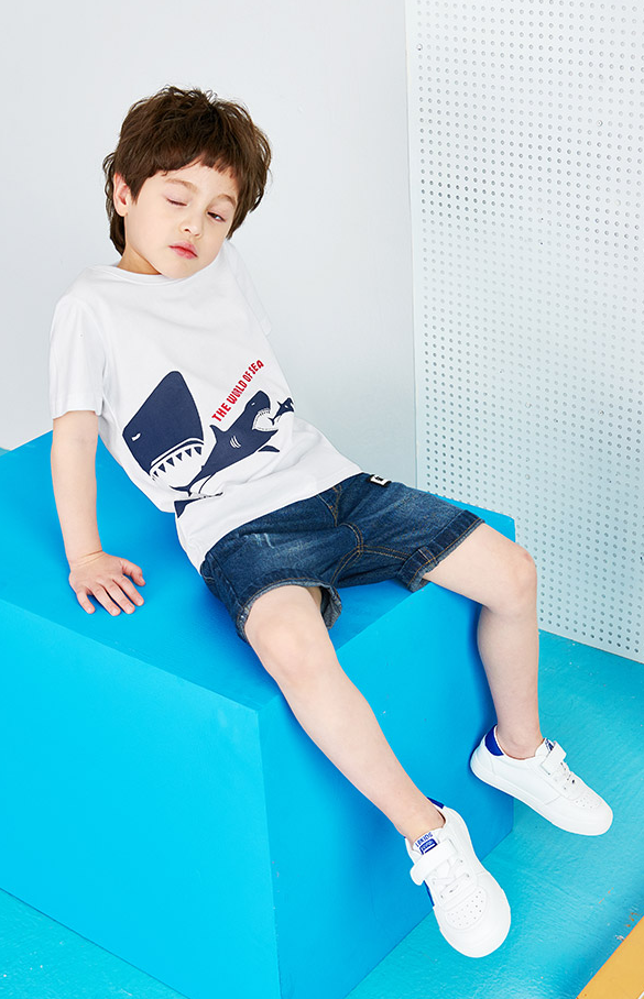 camiseta top de algodão, roupas infantis de verão para menino - O Retalho