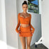 European And American Style Lace-up Hip Skirt Outfit