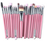 Conjunto de pincéis de maquiagem: pincel para pó solto, pincel de blush e pincel de sombra. - O Retalho