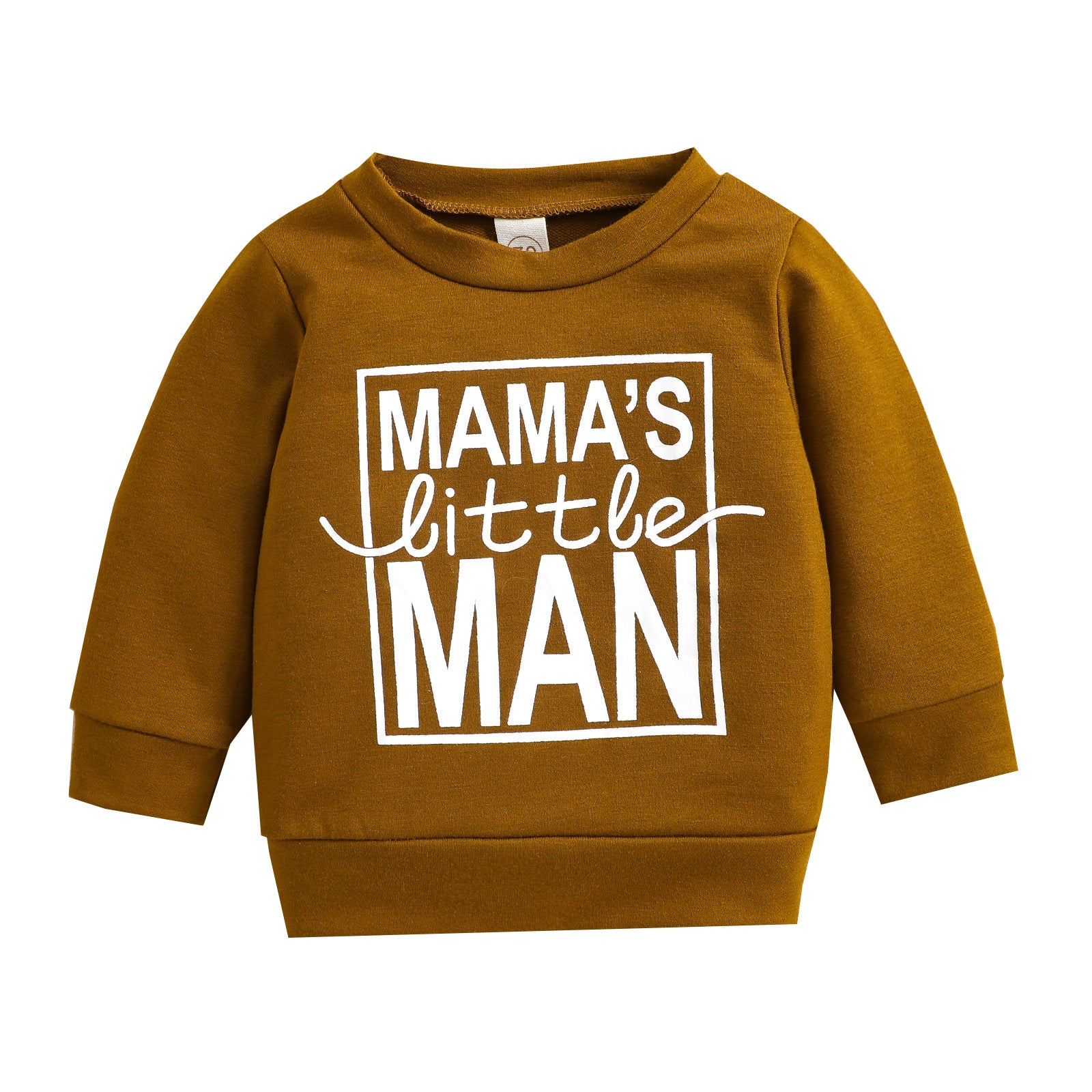 Brown Coat Newborn Baby Girl Alphabet Top - O Retalho