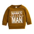 Brown Coat Newborn Baby Girl Alphabet Top - O Retalho