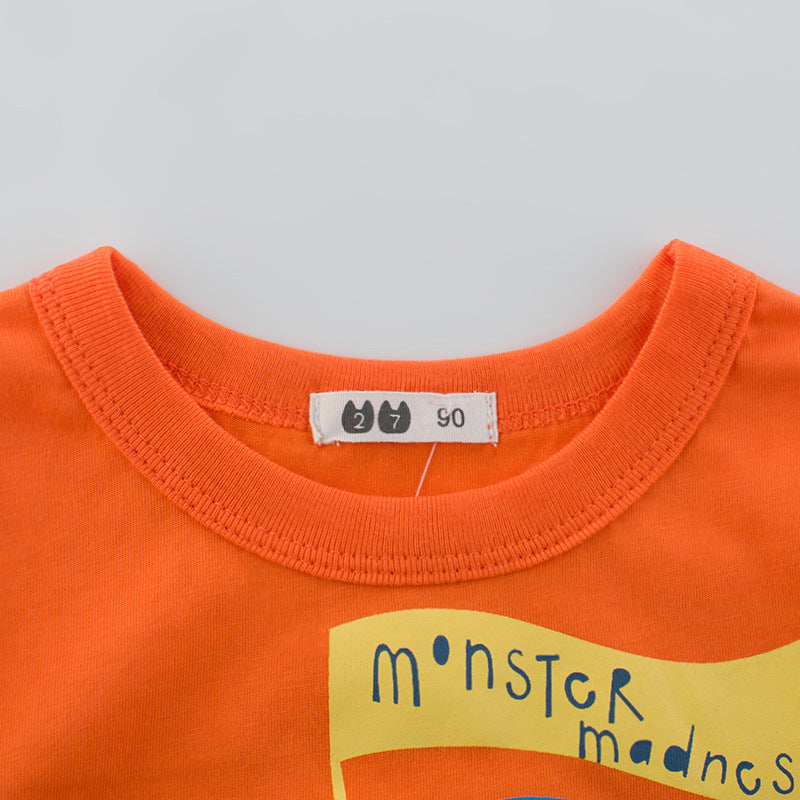 ⛱️Camiseta de manga curta para meninos com desenho - O Retalho