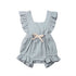 Vestido de bebê com laço e manga - O Retalho