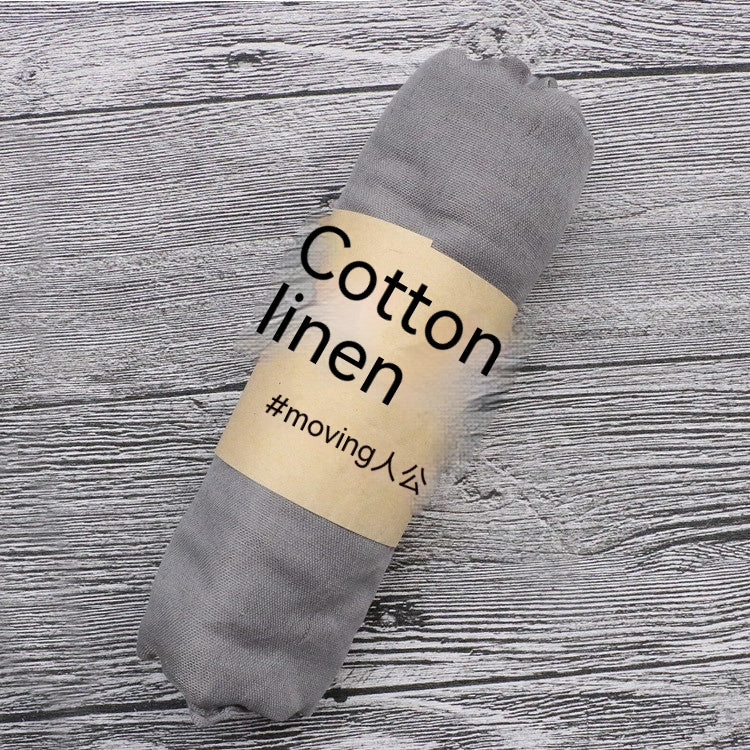 Cotton And Linen Scarf Ethnic Style Autumn And Winter Cotton And Linen Scarf Shawl Dual-use Monochrome - O Retalho