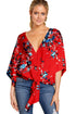 Blusa com decote em v - O Retalho