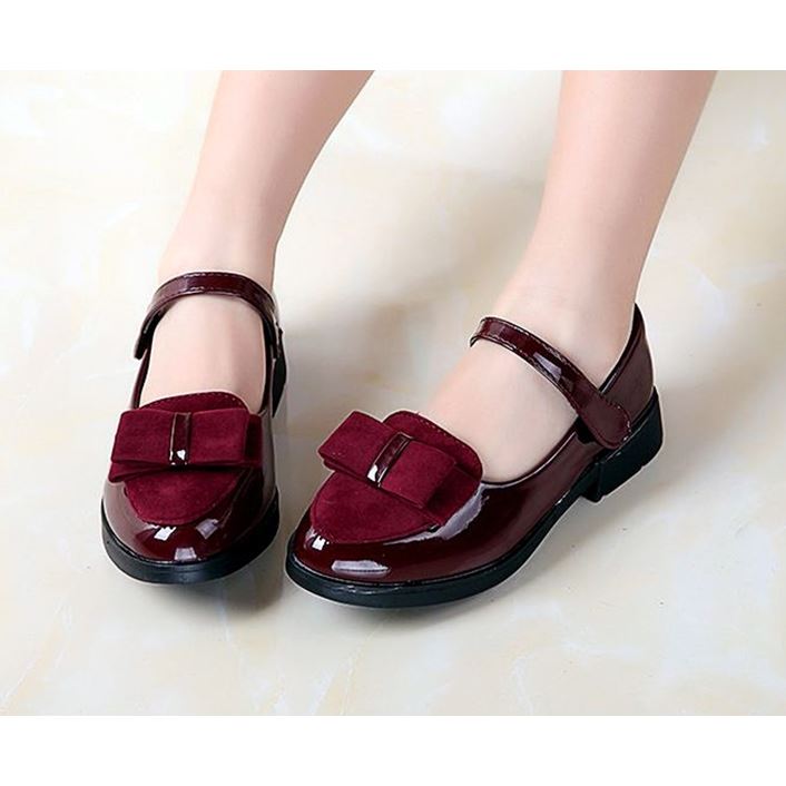 Sapatos de couro casual para meninas - O Retalho