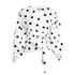 Women Shirts Floral Black Office Quatily Clothes Collar Neck - O Retalho
