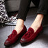 sapatos casual mocassins veludo masculinos - O Retalho