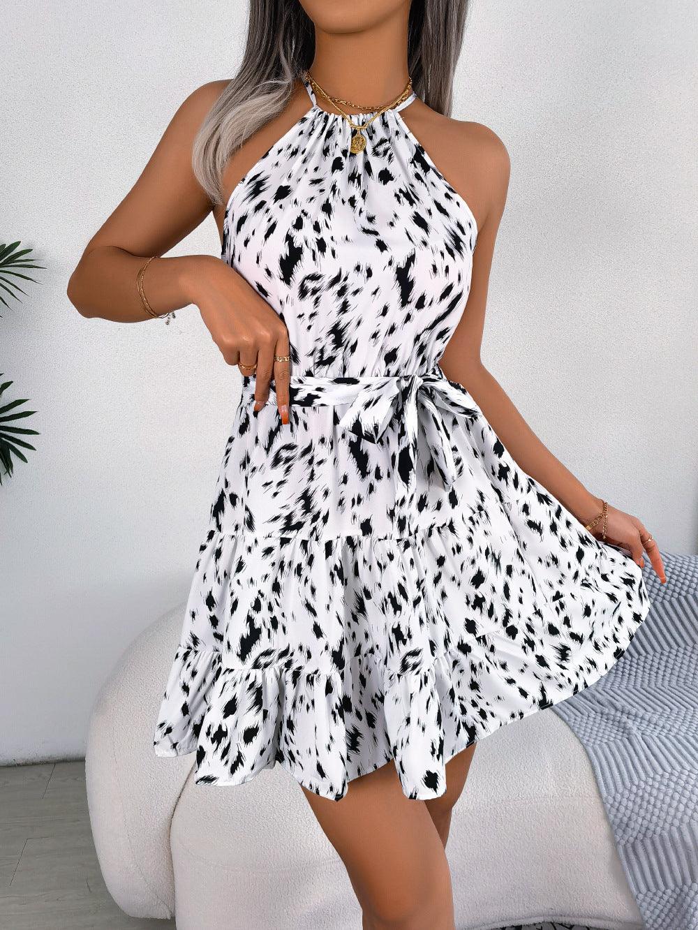 Vestido Casual com Estampa de Leopardo - O Retalho