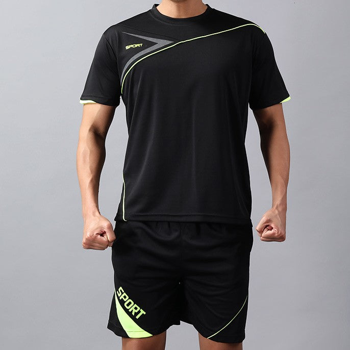 T-shirt Casual Meia Manga Roupa Desportiva, Três Peças - O Retalho