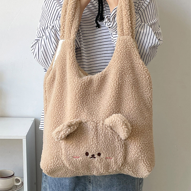 Bolsa personalizada para mulheres com design 3D de urso de desenho animado 🐻🌸 - O Retalho