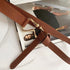 Thin Belt With Suit Coat Knot Decoration - O Retalho