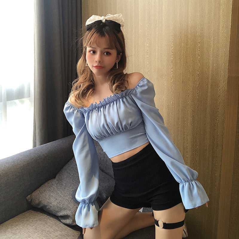 Crop top manga ombro à ombro - O Retalho