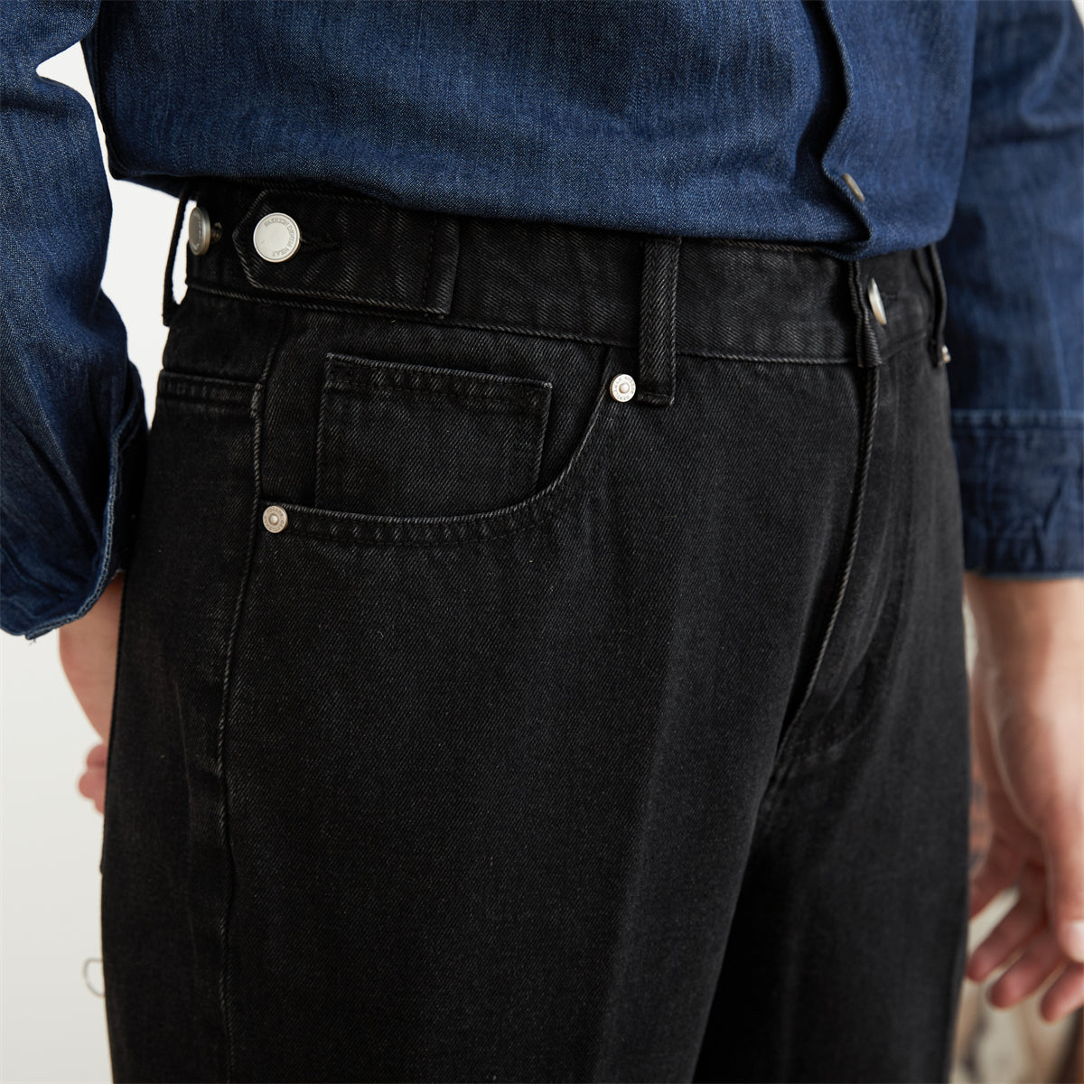 Calças jeans resistentes ao desgaste para homens, pernas retas, comprimento até os tornozelos - O Retalho