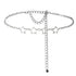 Simple Fashion Men And Women Star Metal Waist Chain Sexy Cutout Five-pointed Star Body Chain Jeans Dress Accessories - O Retalho