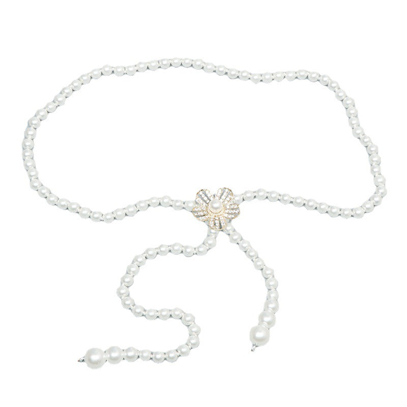 Pearl Waist Chain Female Ornament Belt - O Retalho