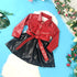 vestidos infantil de couro e elegante - O Retalho