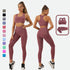 Conjunto Leggings de Cintura Alta e Top Crop Fitness Esportivo - O Retalho