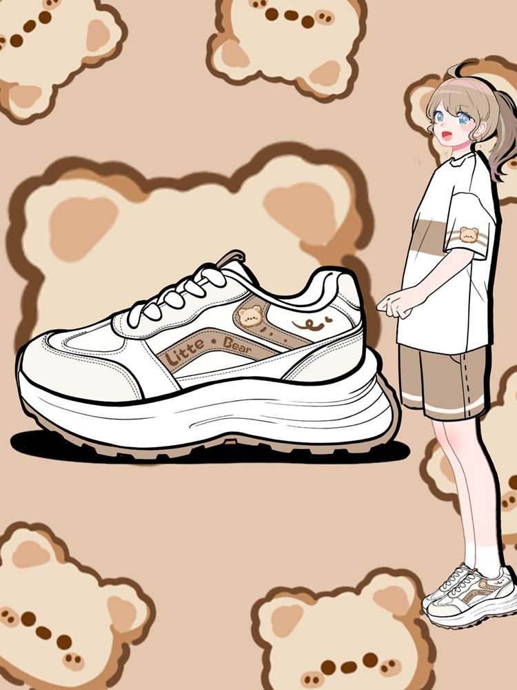 Tênis Esportivo para Meninas com Estampa de Ursinho - O Retalho