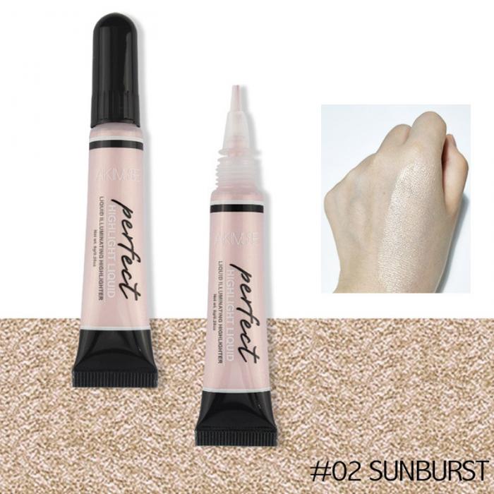 Liquid Foundation Shimmer Brightener Concealer Primer Base Contour Makeup Face Highlighter Cream - O Retalho