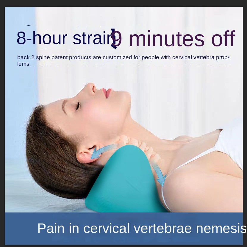 Travesseiro de massagem para coluna cervical, acupressão por gravidade, massageador de pescoço, travesseiro para massagem de pescoço, ombro, corretor de tração para casa - O Retalho