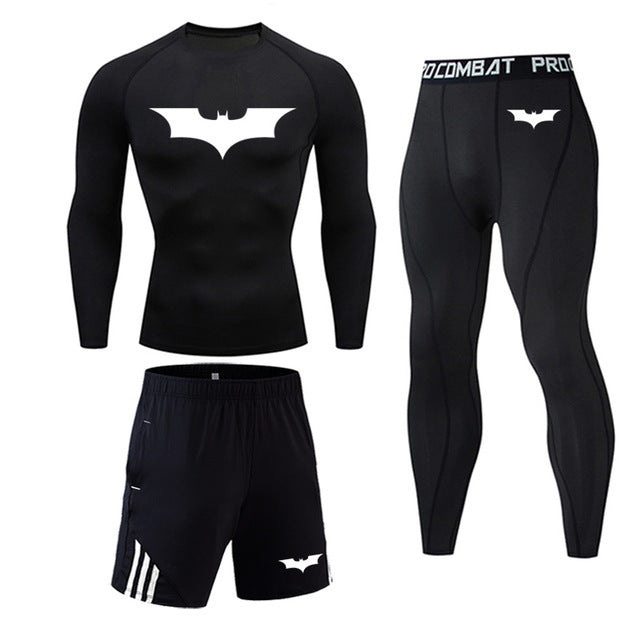 Conjunto de Roupas de Academia Masculino - Secagem Rápida - O Retalho