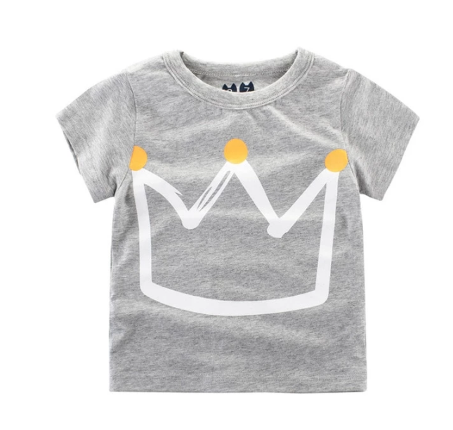 camiseta infantis de algodão e mangas curtas - O Retalho