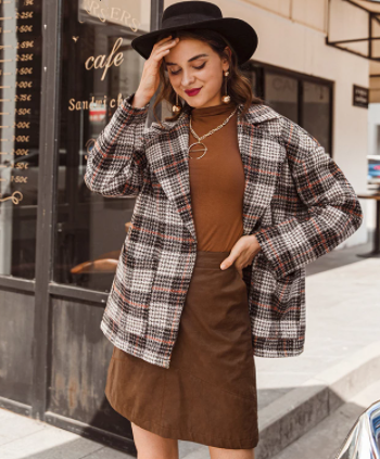 Blazer xadrez de inverno - O Retalho