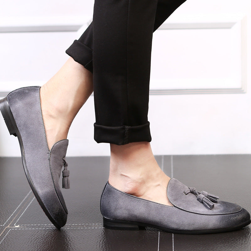 sapatos casual mocassins veludo masculinos - O Retalho