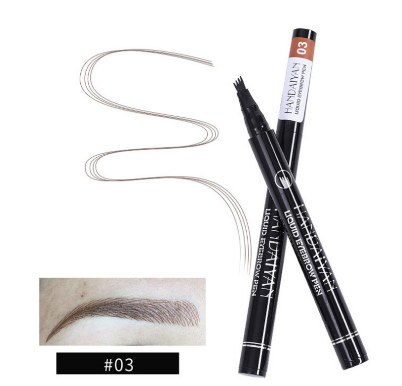 Lápis de Sobrancelha Microblading à Prova d'Água com Ponta de Garfo - O Retalho