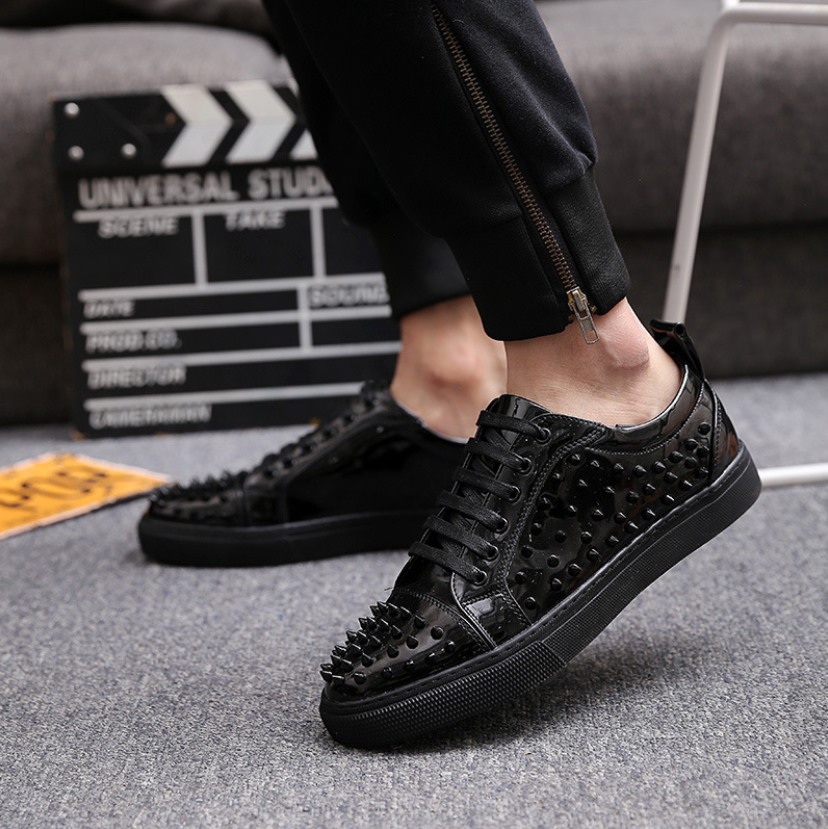 Sapatos de couro da moda europeia e americana para homens - O Retalho
