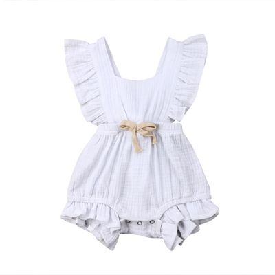 Vestido de bebê com laço e manga - O Retalho
