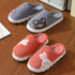 Pantufas Fofas de Coelho Listrado para Mulheres - O Retalho
