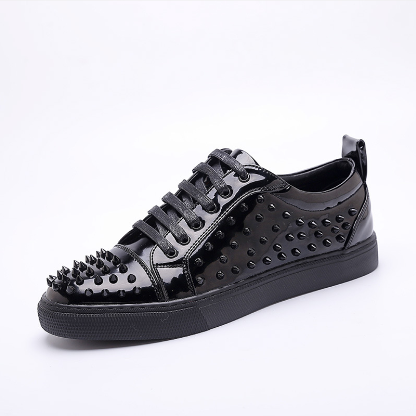 Sapatos de couro da moda europeia e americana para homens - O Retalho