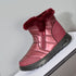 Winter Thick Plush Snow Boots With Side ZIpper High Top Platform Warm Cotton Shoes Women Solid Waterproof Fleece Walking Boot - O Retalho