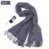 Women's Solid Color Lambswool Fringe Bib - O Retalho