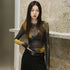 Women's Spaghetti-strap Floral Print Mesh Bottoming Shirt - O Retalho