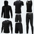 Conjunto de Roupas Esportivas para Corrida Masculina - 7 Peças para Corrida, Basquete e Academia - O Retalho