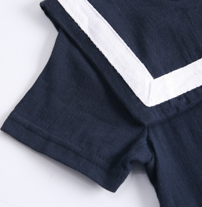 Vestido elegante para meninas com detalhes de cor branca - O Retalho