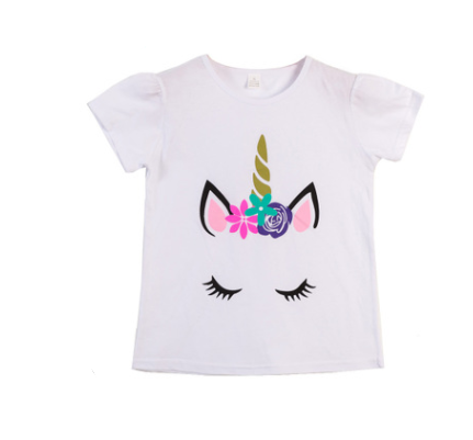 blusa infantil de algodão Manga curta - O Retalho