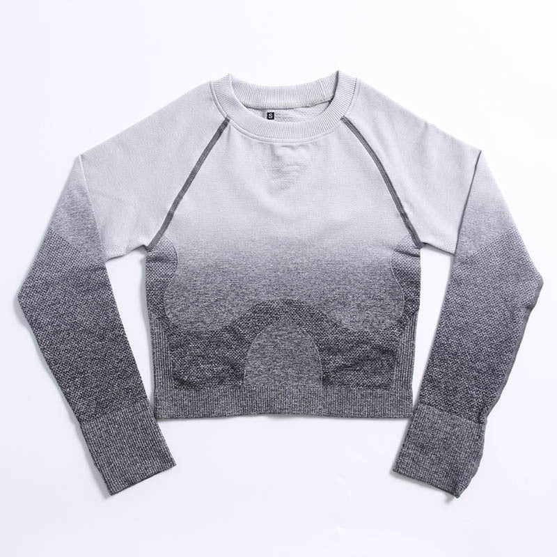 Conjunto de Roupas de Yoga Esportiva com Elástico e Gradiente para Mulheres: Conforto e Estilo para Seus Exercícios - O Retalho