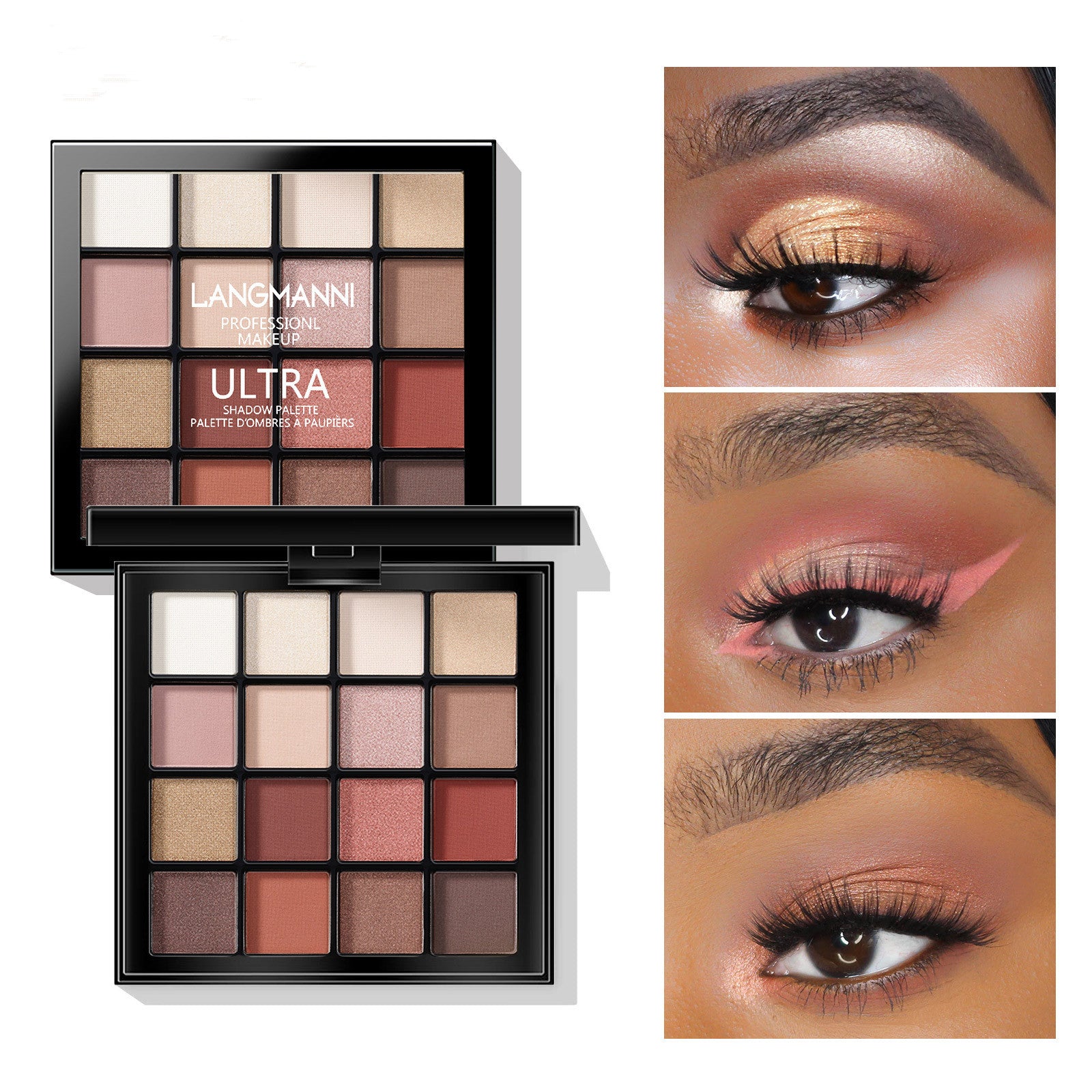 Paleta de sombras para os olhos com 16 cores - O Retalho