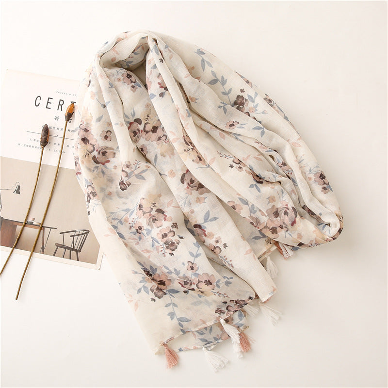 Soft Voile Travel Sun Protection Shawl Scarf - O Retalho