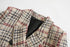 Blazer de textura xadrez - O Retalho