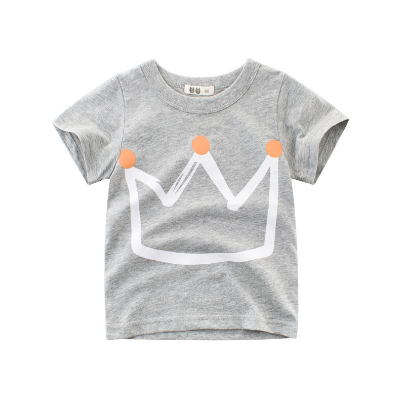 Camiseta infantil de manga curta para meninos - O Retalho