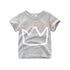 Camiseta infantil de manga curta para meninos - O Retalho