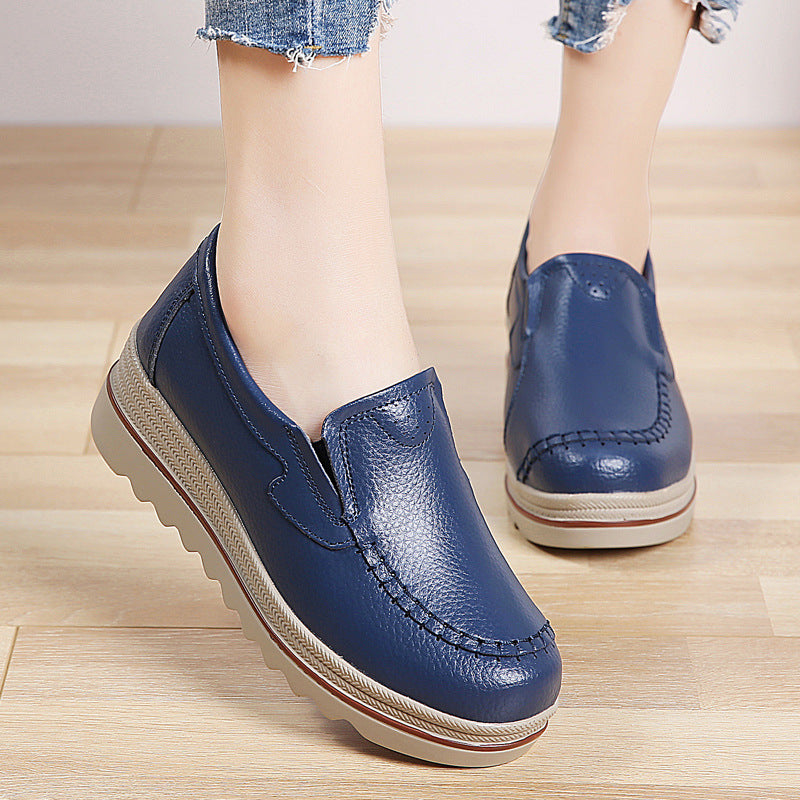 Sapatos casuais para mulheres em couro - O Retalho